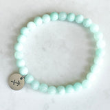 Aquamarin-Sternzeichen-Armband